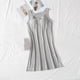 thumbnail image 1 of Camisón largo de algodón para mujer, con almohadilla para el pecho, holgado y cómodo, sin mangas, 1 of 3