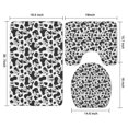 thumbnail image 3 of Black White Cow Pattern Bathroom Rugs Sets 3 Piece,Toilet Cover Set,Absorbent Non Slip Bathroom Mats Sets with U-Shaped Contour Rug Toilet Rug Set, 3 of 5
