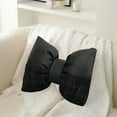 thumbnail image 2 of Yhmxh Bow Pillow Bow Shaped Pillow Decorative, Soft Bowknot Throw Pillow Sofa Lumbar Pillow Car Backrest Cushion, Novelty Big Bow Pillow Plush Cushion Home & Car Decoration (12.2"x14.57"), 2 of 7