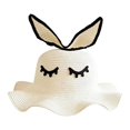 thumbnail image 2 of Sombrero de conejito con visera ancha, sombrero para el sol, sombrero de playa de moda, sombrero de cubo transpirable Blanco como la leche, 2 of 8