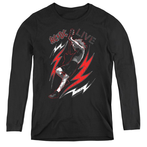 AC/DC Live Women's Long Sleeve T-Shirt Black