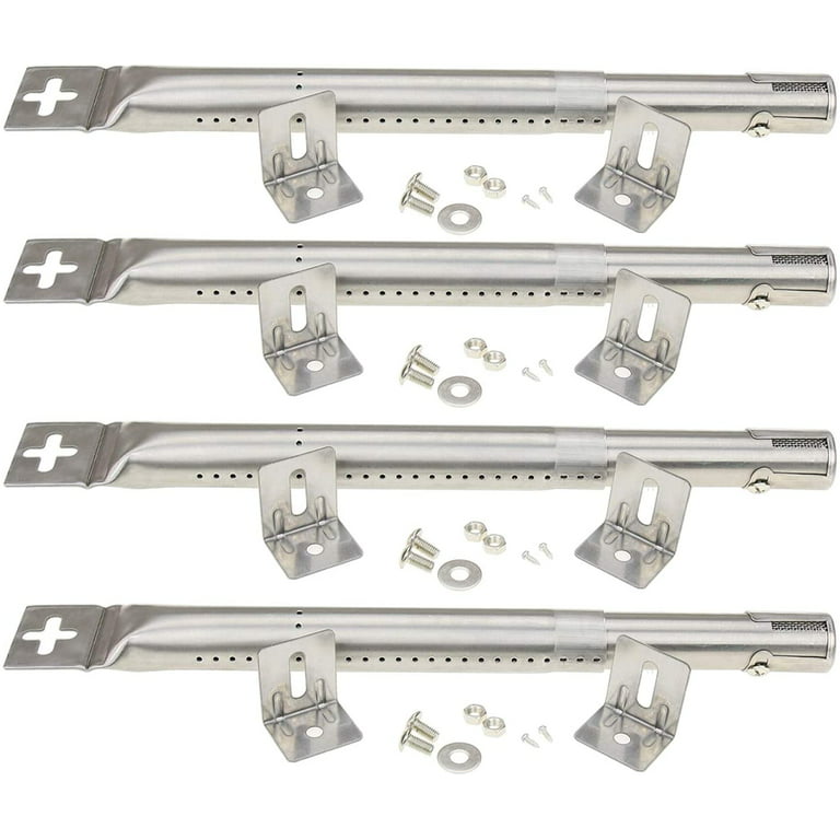 Hotsizz Universal Adjustable Grill Burner 4 Pack Spare Parts for Outback CosmoGrill FirePlus Fire Char-Broil Stainless Steel Parts for Most BBQ Gas Grills 12" to 17.6" - Walmart.com