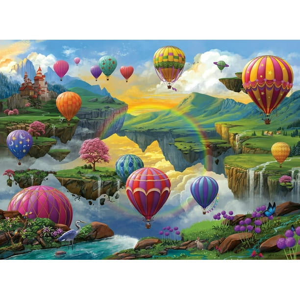 Puzzle Ravensburger Air Balloon Valley, 500 piezas