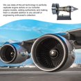 thumbnail image 2 of Modèle de Moteur Turbojet 25cm Réplique Détaillée en Métal et Plastique, 2 of 7