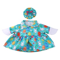 LEWEEN Easter Clothing Set for 23 Inch High Cement or Plastic Geese,Garden Porch Decor Clothes with Headband and Clothing,Easter Decorations Outdoor Home Garden Party Decor Bunny Themed Outfit