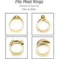thumbnail image 4 of Supertina Ring Size Adjuster for Loose Ring Silicone Ring Guard for Women Men Four Different Size 12 Pack Gold, 4 of 7