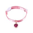 thumbnail image 5 of Pebbuoy Pet Collar Adjustable Dog Bow Neck Circle Stylish Exquisite Heart Pendant Cat Neck Strap Pet Accessory, 5 of 8