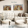 thumbnail image 4 of Elephant Stock Jesus Carrying Cross Fresco Wall Art - Horizontal Multi Panel Canvas - Living Room Wall Decor - People Multi Panel - Blue And Red Decor - 38" x 24", 4 of 8
