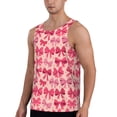 thumbnail image 2 of Pofeuu pink ribbon bows Print Men's Workout Tank Tops Sleeveless Muscle Gym Shirt Quick Dry -Medium, 2 of 7