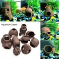 thumbnail image 3 of Aquarium Decor Fish Shelter House Pottery House Canister Simulation Stone Fish Tank Decoration Style 14, 3 of 5