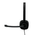 thumbnail image 3 of Logitech H151 Binaural Over-the-Head Stereo Headset, Black, 3 of 8