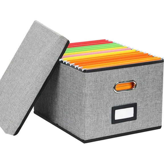 Fairy 1 Pack File Folder Organizer, File Organizer Box, Hanging File Folder Box with Handles for Office, Home, School Storage