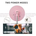 thumbnail image 3 of Led Lighted Makeup Mirror With 3 Color Lighting Dimmable Touch Screen Ewelry Storage Desktop Lighting Mirror Bedroom Mirror 360 Adjustment (white), 3 of 5