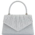 thumbnail image 6 of JVBTVB Women's Evening Bag Clutch Purse Sequin Embellished Pleated Shimmer Mini Handbag for Wedding Banquet Party, 6 of 8