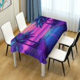 thumbnail image 4 of Yayeee Tablecloths 60" x 108" Rectangle Wrinkle Resistant Party Table Cover, Purple Digital Art, 4 of 8