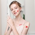 thumbnail image 4 of 12 Sheets Waterproof Lasting Tattoo Stickers Water Transfer Temporary Tattoos, Valentine's Day Body Fake Tattoos, 4 of 5