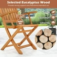 thumbnail image 4 of GVN Patio Wood Folding Chair Set of 2 with Armrests and Slatted Seat, 4 of 7