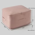 thumbnail image 5 of Wardrobe Storage Basket Zipper Closure with Handle Clothes Storage Bag Closet Organizer Housemoving Package Duvet Cover Bed Sheets Storage Bag, 5 of 8