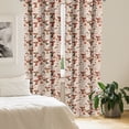 thumbnail image 2 of Ambesonne Romantic Curtains, Medieval Valentine Themed, Pair of 28"x63", Eggshell Caramel and Ruby, 2 of 5