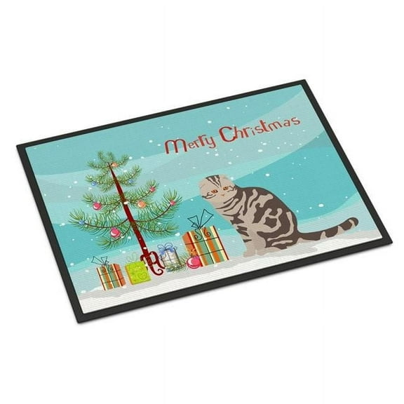 Foldex Exotic Fold Cat Merry Christmas Door Mat
