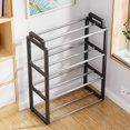 thumbnail image 5 of Miogawg Stackable Small Shoe Rack, Entryway, Hallway And Closet Space Saving Storage And Organization (4-Tier), 5 of 6