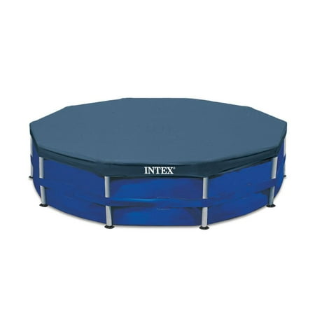 Intex 10-Foot Round Above Ground Pool Vinyl Debris Cover, Blue | (Best Pool Safety Cover)