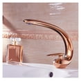thumbnail image 3 of Rose Gold Basin Faucet Modern Bathroom Sink Mixer Tap Brass Wash basin Faucet Single Handle Single Hole Crane For Bathroom, 3 of 7