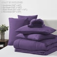 thumbnail image 6 of Queen Comforter Set, Navy 7 Pieces Bed in a Bag All Season Bedding, with Stitch Quilted Comforter Flat Sheet Fitted Sheet Pillowcases, 6 of 9