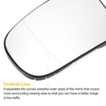 thumbnail image 4 of Unique Bargains Left Driver Side Rearview Mirror Glass Replacement Heated White Glass Fit for Mercedes S-CLASS W220, 4 of 6