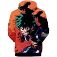 thumbnail image 2 of Cosplay Life My Hero Academia Cosplay Hoodie Boku No Hero Anime Drawstring Pullover Sweater Kangaroo Pockets For Unisex Adult (2, XL), 2 of 3