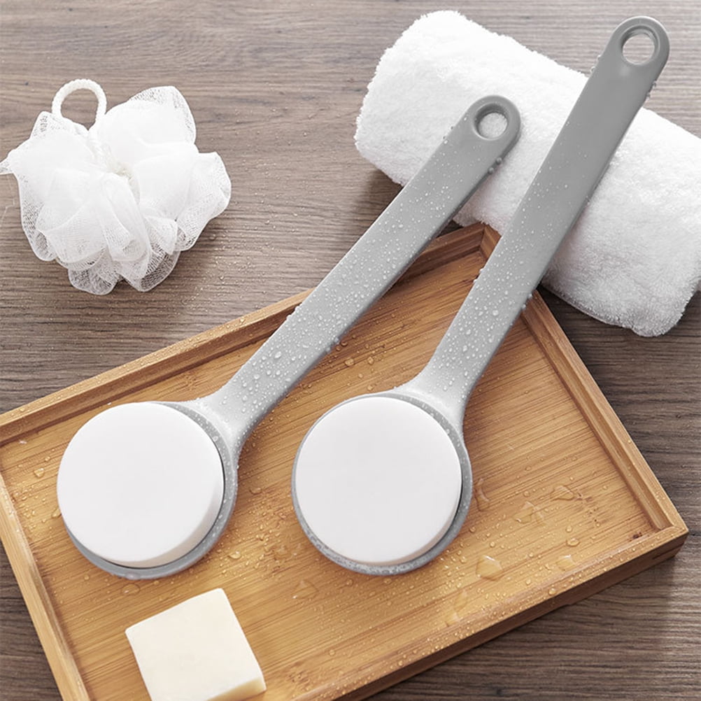 NICEXMAS 1Pc Sponge Bath Brush with Long Handle Durable Shower Brush