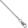 thumbnail image 2 of Sterling Silver 2mm Miami Cuban Link Chain Necklace Domed Surface Nickel Free Italy 20 inch, 2 of 3