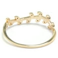 thumbnail image 4 of Marisol & Poppy Leaf CZ Band Ring in Gold over Sterling Silver for Women, Teen, 4 of 5