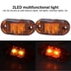 thumbnail image 4 of 10-30V 2LED Side Marker Light High Brightness Turn Signal Lamp for Cars Trucks Trailers RVsYellow, 4 of 5