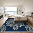 thumbnail image 3 of ODIKA 8' x 10' Machine Washable Non-Slip Area Rug, geometric geometric High Traffic Rug, Blue, 987709, 3 of 7