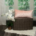 thumbnail image 3 of Parkland Collection Tobyn 12x24" Symmetry Quilted Fabric Throw Pillow in Pink, 3 of 7