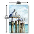 thumbnail image 4 of YCCJ-Ocean Wall Art Coastal Sea Bird Artwork Unframed Prints Wall Decor Teal Beach Canvas Paintings for Bathroom Bedroom Living Room Decor 16"x24", 4 of 7