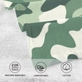 thumbnail image 5 of Yayeee 2 Pack Hand Towels for Bathroom 100% Cotton 16" x 28" Soft Absorbent Kitchen Towel, Light Green Camouflage Design, 5 of 7