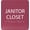 Burgandy, variant on ADA CENTRAL SIGNS - 6" X6" Janitor Closet Sign - ADA Compliant Tactile Graphics Grade 2 Braille Text Acrylic Wall Signs - Janitorial, Custodian, Sanitation, Maintenance, Cleaning Supplies Door Sign