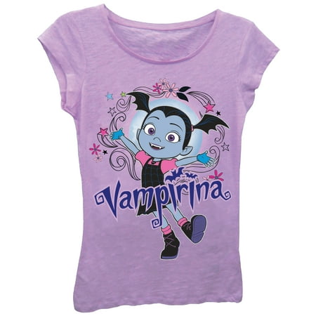 Vampirina Vee Character Glitter Graphic T-Shirt (Little