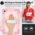 thumbnail image 3 of Shockproof Case For Samsung Galaxy Tab A9+,Anti Drop Silicone+PC Layer Protective Splicing Case 360 ° Rotating Handle Stand With Shoulder Strap,Pink,For Galaxy Tab A9+, 3 of 8