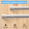 thumbnail image 4 of Spring Tension Rods 28-43 Inches Spring Load Adjustable Expandable Heavy Duty Steel Small Short Tension Curtain Rod For Windows,Kitchen,Doorway,Bathroom,Cupboard Bars, 4 of 7