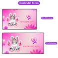 thumbnail image 5 of Faith Love Hope American Shorthair Breast Cancer Awareness Survivor Desk Mat Full Keyboard Mouse Pad Cat Lover Kitten Owner Gifts Large Mousepad - 02017, 5 of 5