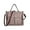 Pink, variant on Women's Leather Tote Bag Vintage Shoulder Crossbody Large Daily Purse Handbag (Brown)
