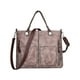 thumbnail image 1 of Bolso de Hombro de Cuero PU, Bolso Tote para Mujer con Múltiples Bolsillos, Estilo Retro, Correa Larga, Bolso Cruzado Rosa, 1 of 5