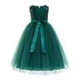 thumbnail image 2 of Ekidsbridal Girl Pageant Flower Girl Dress - Sequin Heart Cutout with Flower 271F (Size: 2-12), 2 of 3