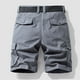 thumbnail image 4 of pstuiky Pantalones cortos para hombre, Pantalones cortos cargo de talla grande para hombre, con múltiples bolsillos, holgados, para playa y verano Pantalones cortos de baloncesto, 4 of 4