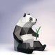 thumbnail image 5 of 1 Uds 3 uds 3D Origami papel hecho a mano Animal Origami para niños Arte de papel 3D papel Animal Panda brillar Electrónica, 5 of 5