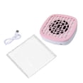 thumbnail image 1 of Aspirador de polvo para manicura y pedicura, compacto, silencioso y profesional, con ventilador portátil para salón de uñas y hogar. Rosa, 1 of 8