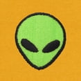 thumbnail image 2 of Dalix Alien Embroidered Fleece Crewneck Long Sleeve Sweatshirt Mens in Gold M Medium, 2 of 5